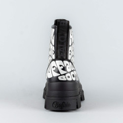 Buffalo Aspha Rld Laceup Mid Black Aop