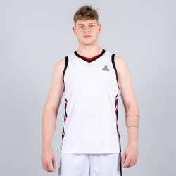 Basketbalová súprava (dres + trenírky) Peak Basketball Uniforms biela