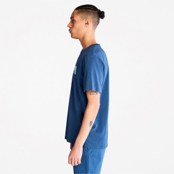 Timberland SS Branded Linear Dark Denim
