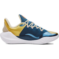 Under Armour Unisex Curry 11 'Championship Mindset' Basketball Shoes Lemon Ice/Metallic Gold/Red