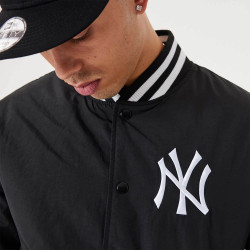 NEW ERA New York Yankees MLB Team Logo Black Bomber Jacket Black