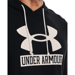 Under Armour Men's UA Rival Terry Logo Hoodie Black / Onyx White