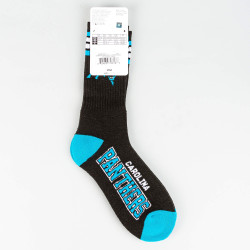 FBF Originals NFL Graphic 4-Stripe Deuce Socks Carolina Panthers