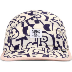 Šiltovka DJINN'S 5 Panel Soft Flat Cap Simple Aztek Beige/Black