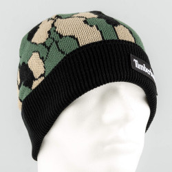 Timberland Bark Camo Knit Beanie Balsam Green