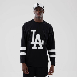 Tričko NEW ERA LA Dodgers MLB Black Oversized Long Sleeve T-Shirt čierne