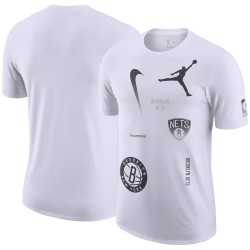 Nike Jordan Nk Courtside Statement Max 90 Ss - 8-20Y - Brooklyn Nets White