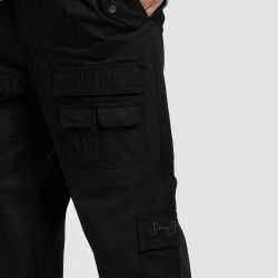 Sean John SJ Script Logo Mulitpocket Cargopants - black