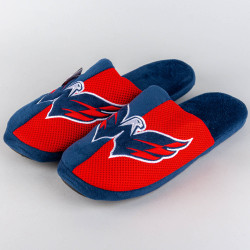FOCO Washington Capitals - NHL - Mens Team Stripe Slipper - Navy/Red
