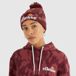 Ellesse Velly Camo Pom Pom Beanie Dark Purple