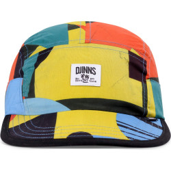 Šiltovka DJINN'S 5 Panel Soft Flat Cap Geometric Dark