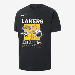 Nba Nike Courtside Ss Oc Max90 Tee 8-20 Los Angeles Lakers Black