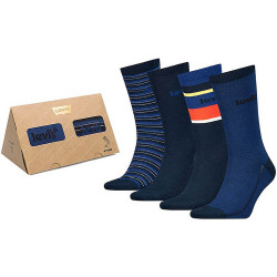 Levis Giftbox Reg Cut Stripe 4P Blue Combo