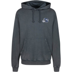 Re:Covered NFL Helmet Chest / College Backprint Hoody Seattle Seahawks Washed Black