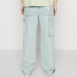 Karl Kani KK Retro Baggy Workwear Heavy Distressed Denim bleached blue