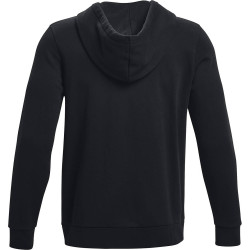 Under Armour Men's UA Essential Fleece Full-Zip Hoodie Black / White
