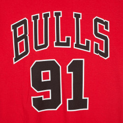 Mitchell & Ness NBA Last Dance Number 91 Tee CHICAGO BULLS RED