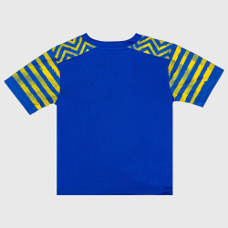 OUTERSTUFF NBA VICTORY PASS TEE SHORT SET GOLDEN STATE WARRIORS BLUE