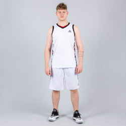Basketbalová súprava (dres + trenírky) Peak Basketball Uniforms biela