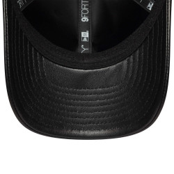 Kožená šiltovka New Era New York Yankees MLB Leather Black 9FORTY M-Crown Adjustable Cap čierna