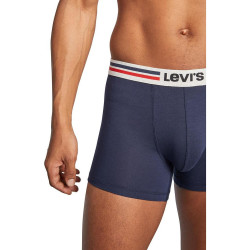 Levis Men Giftbox Iconic Cotton Wb Boxer Brief 3P Navy/Mid Grey Melange