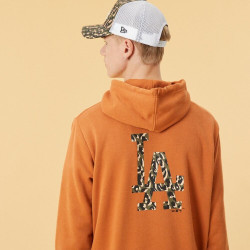 NEW ERA mikiny MLB Seasonal infill po hoody LOS ANGELES DODGERS Brown