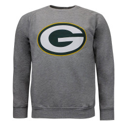 Fanatics NFL Mens Scoops Crew Sweat Green Bay Packers Grey