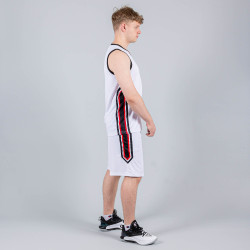 Basketbalová súprava (dres + trenírky) Peak Basketball Uniforms biela