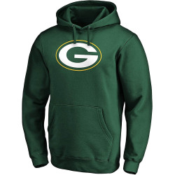 Fanatics NFL Mid Essentials Primary Colour Logo Graphic Hoodie Green Bay Packers Dark Green