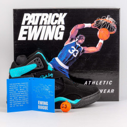 Ewing Athletics Rogue Black/Cyan Blue/White
