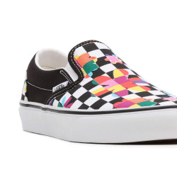 VANS UA Classic Slip-On (Floral Checkerboard) black/true white