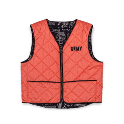 Grimey Wear The Toughest Quilted Vest Orange