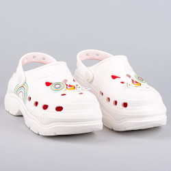 Dámske sandále PEAK Taichi Clogs Jolly Paris Olympic WHITE/RED