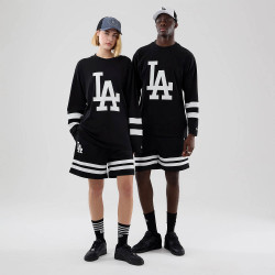 Tričko NEW ERA LA Dodgers MLB Black Oversized Long Sleeve T-Shirt čierne