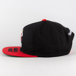 Mitchell & Ness Logo Bill Snapback Hwc Miami Heat Black / Red