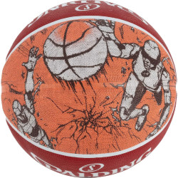 Basketbalová lopta Spalding Sketch Dribble Basketball (veľkosť 7) červená
