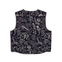Grimey Wear The Toughest Quilted Vest Orange