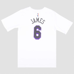 Nike Nk Essential Ce N&N Ss Tee - 8-20Y - La Lakers Lebron White/Purple