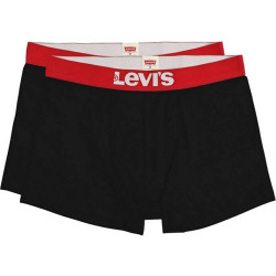 Levis Men Solid Basic Boxer (2-Pack) Black