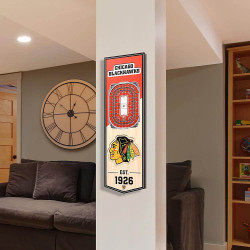 Youthefan Nhl 3D Stadium Banner Chicago Blackhawks (15Cm X 48Cm)