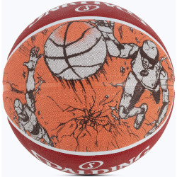 Basketbalová lopta Spalding Sketch Dribble Basketball (veľkosť 7) červená