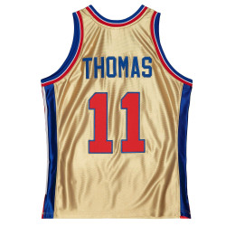 Mitchell & Ness 75th NBA Anniversary Gold Swingman Jersey DETROIT PISTONS ISSIAH THOMAS Gold