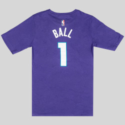 Jordan Boys Statement N&N Tee Hornets Lamelo Ball Purple