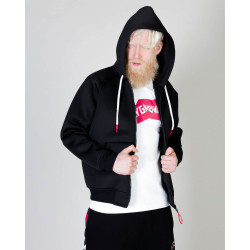 Sprayground Black Sg In My Teeth Scuba Fullzip Hoodie Black