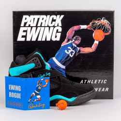 Ewing Athletics Rogue Black/Cyan Blue/White