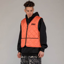 Grimey Wear The Toughest Quilted Vest Orange