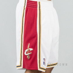 MITCHELL & NESS NBA SWINGMAN SHORTS CLEVELAND CAVALIERS 2003-04 WHITE/RED
