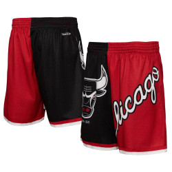 Mitchell And Ness NBA Big Face Shorts 5.0 - 8-20Y Chicago Bulls Black/Red/White