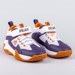 Detské basketbalové tenisky PEAK Game 2 NY BLUE PURPLE/ORANGE
