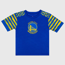 OUTERSTUFF NBA VICTORY PASS TEE SHORT SET GOLDEN STATE WARRIORS BLUE